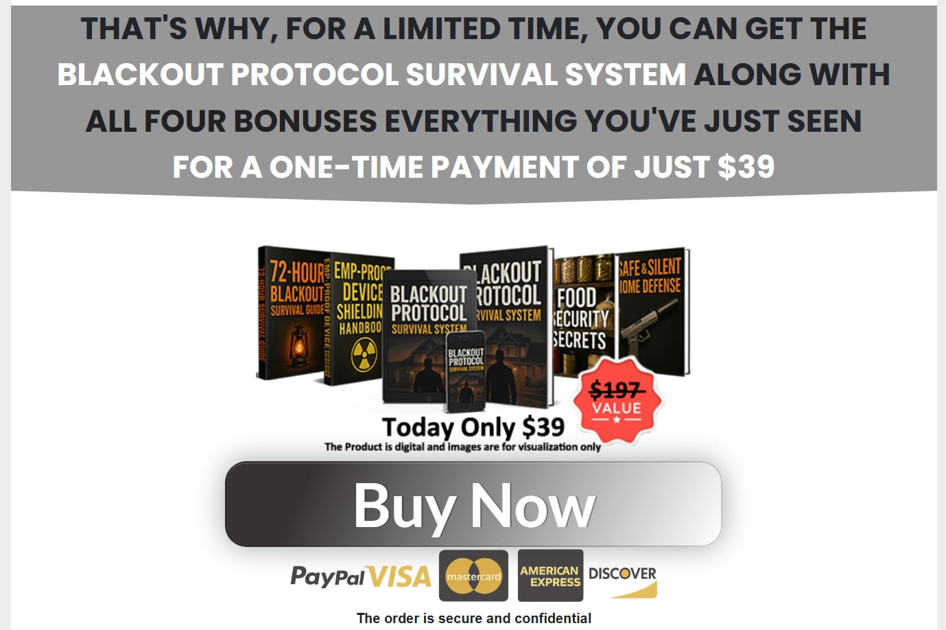 BLACKOUT PROTOCOL SURVIVAL SYSTEM Offer